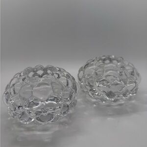 Vintage Orrefors Crystal Sweden Hallon "Raspberry" Votive by Anne Nilsson 1980’s